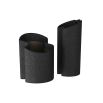 Black textured vases with wavey top