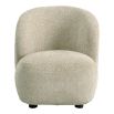 Armchair with rounded silhouette