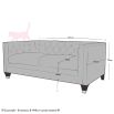 Balfour Designer Sofa Collection 2.5 Seater Sofa