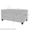 Balfour Designer Sofa Collection 2 Seater Sofa