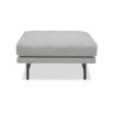 A stylish bench by Liang & Eimil with a gorgeous grey upholstery and black finish