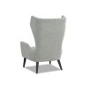 A stylish occasional chair by Liang & Eimil with high back and a gorgeous grey upholstery