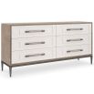 classic white and wood dresser