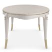 oval coffee table with golden detailings