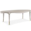 oval coffee table with golden detailings