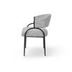 Pavilion Dining Chair (Crib 5) - Talbot Freckle & Matt Black