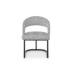 Alfie Dining Chair (Crib 5) - Talbot Freckle & Matt Black