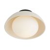 Crackled ceramic shade ceiling light in cream