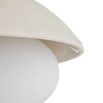 Crackled ceramic shade ceiling light in cream