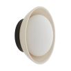 Cracked ceramic shade wall light with frosted glass