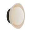 Cracked ceramic shade wall light with frosted glass