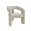 A luxury sculptural chair by Dome Deco with a beautiful bespoke upholstery