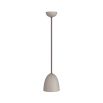 sleek light grey ceiling light with extendable drop