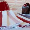 Colourful striped linen napkin