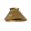 shell-shaped wall light or flush mount in gold