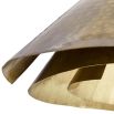 shell-shaped wall light or flush mount in gold