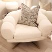 Ex-Display Sunset Swivel Chair - Lyssa Off-White