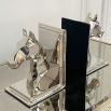 modern sculptural pair of bookends in horse silhoutte