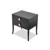 A stylish two-drawer bedside table by Liang & Eimil with golden accents