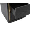 A stylish bedside table by Liang & Eimil with a wenge and brushed brass finish