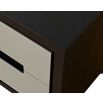 A luxury two drawer bedside table by Liang & Eimil with a grey and wenge finish