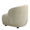 Armchair with rounded silhouette