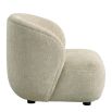 Armchair with rounded silhouette