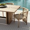 Enhance your outdoor space with the Dominic Outdoor Dining Table. Stylish, durable, and perfect for gatherings, it combines elegance with functional design.