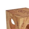 Modern cube side table with simple form hollow