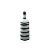 Black and white stripy jar