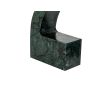 Green marble apostrophe bookends