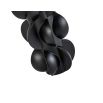 Black organic sculptural vase