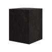 Opulent black wooden side table 