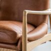 Ostro Armchair - Brown Leather