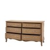 French-style wooden chest of six drawers