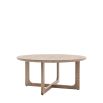 Nikko Round Coffee Table - Smoked