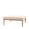 Lime wash wooden coffee table with bobble effect legs
