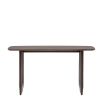 Wooden console table with arch detailing