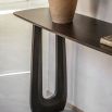 Wooden console table with arch detailing