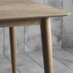 Warm wooden rectangular dining table