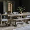 Rustic and sophisticated dining table with detailed legs