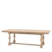 Rustic and sophisticated dining table with detailed legs