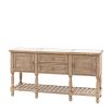 Rustic and sophisticated two door two drawer with detailed legs