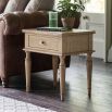 Rectangular wooden side table