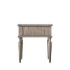 Rectangular wooden side table