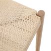 Wooden stool with elegant rope top