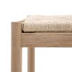 Wooden stool with elegant rope top