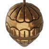 South American tropical fruit sculpture in warm vintage brass