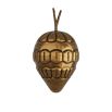 South American tropical fruit sculpture in warm vintage brass