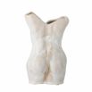 Stone sculpted vase in shape of woman's torso